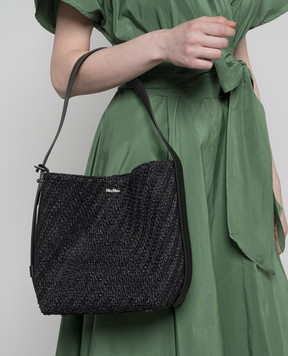 Max Mara Черная сумка ARCHETIPO с металлическим логотипом ARCHETIPO8