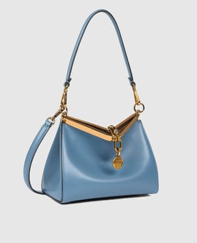 Etro Блакитна шкіряна сумка VELA WP1B0002AU022