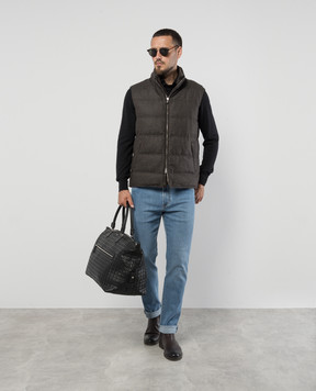 Loro Piana Черный джемпер из кашемира FAF8291