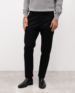 Cashmere&Whiskey Черные карго с шерстью 02583R0498