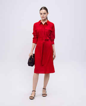 PROENZA SCHOULER Червона сукня-сорочка McKenna з шовком R2523034BY297