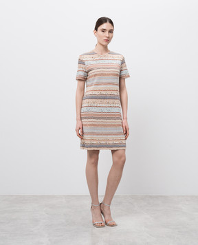 Missoni Бежева сукня у візерунок з люрексом DS25SG1HBR010Q