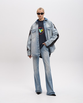 Vetements Синя футболка з логотипом UA66TR715Nw