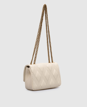 Valentino Бежевая кожаная сумка кросс-боди QUILTIE 67 6W2B0R08XCA