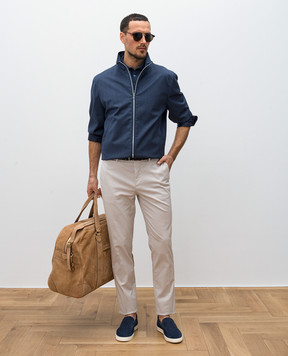 Brunello Cucinelli Серые чиносы M289LI1770