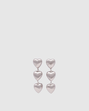 Reco Сріблясті сережки у вигляді сердець OTOR1363
