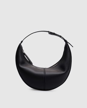 PROENZA SCHOULER Чорна шкіряна сумка-хобо з логотипом HB251084L016S