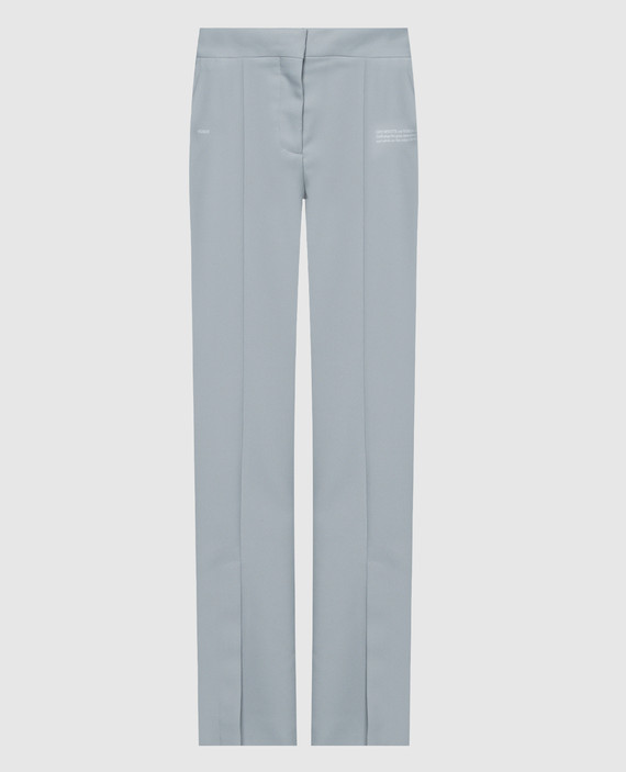 Gray pants with logo