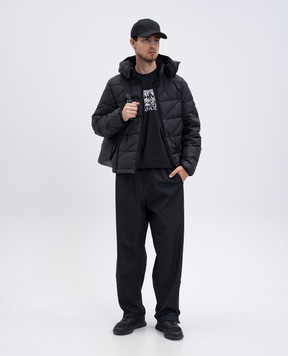 Moncler Чорна футболка з принтом логотипа K20918C0003189AUG