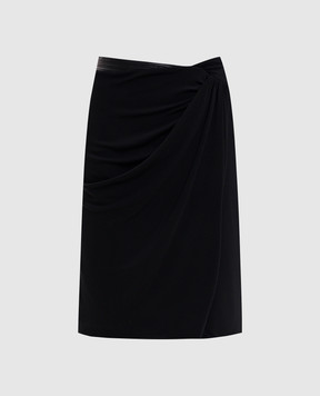 Versace Чорна спідниця міді на запах 10219891A14475