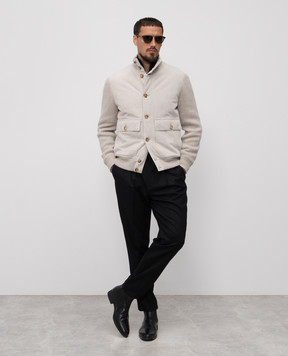 Brunello Cucinelli Черный кардиган из кашемира M2200106