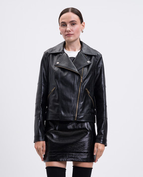 Twinset Черная куртка в стиле косухи 252TP2710