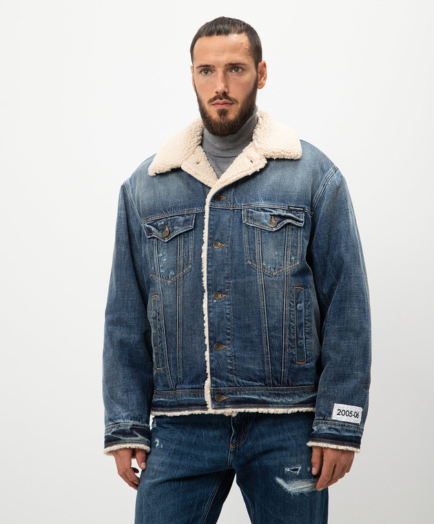 Dolce&Gabbana - Синя джинсова куртка з логотипом G9BEJDG8LM8