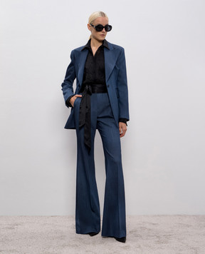 Ermanno Scervino Сині штани кльош з ефектом деграде D476P729SZE
