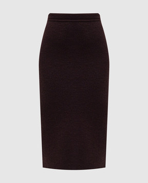 Tom Ford Коричнева спідниця з кашеміром GCK247YAX930