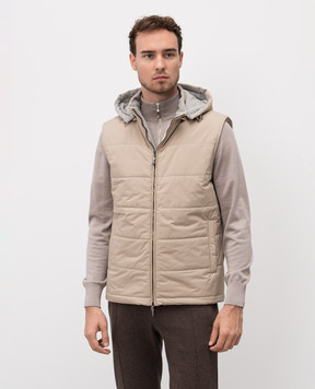 Doriani Cashmere Бежевий жилет A387CAPST3031