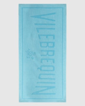 Vilebrequin Блакитний рушник з візерунком логотипа SANC1200