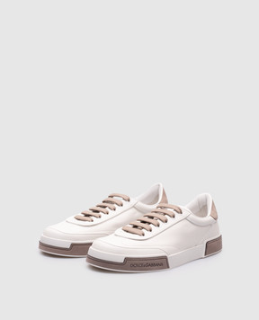 Dolce&Gabbana Белые кожаные кроссовки Portofino Yacht A20190A6678