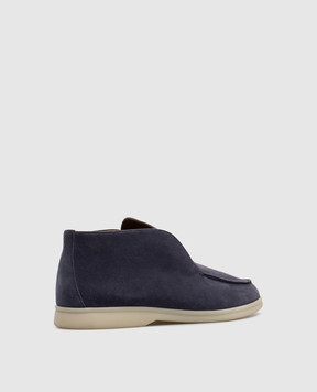 Loro Piana Синие замшевые дезерты FAG5324