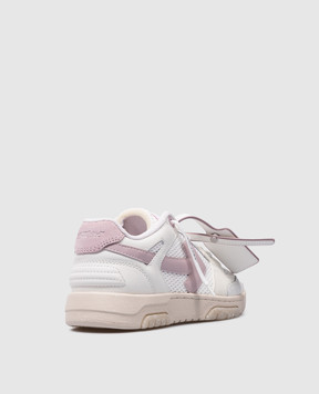 Off-White Белые комбинированные кроссовки Out Of Office с логотипом Arrow OWIA276S24LEA001