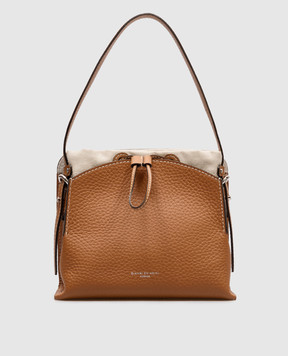 Gianni Chiarini Коричнева шкіряна сумка Asia Double BS11235RNGDBLNAETN