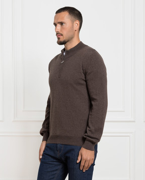 Cashmere&Whiskey Коричневий джемпер з кашеміру MU8661312341R3XL