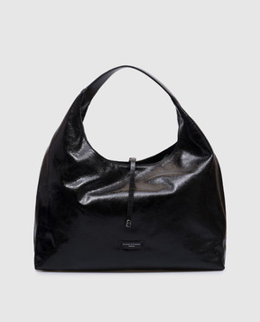 Gianni Chiarini Черная кожаная сумка ANGELICA с логотипом BS11221WAXY