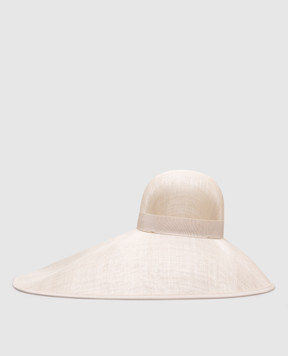 Valentino Бежевая шляпа с логотипом VLogo 6W0HE00EHWP
