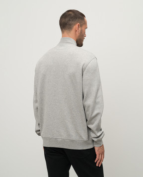 Brunello Cucinelli Серый бомбер с принтом Eternal Balance MM8319037G