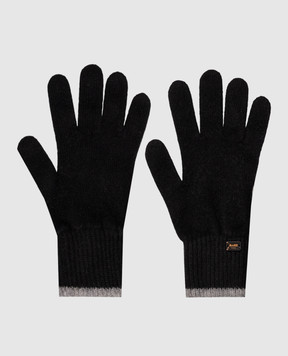 MooRER Черные перчатки EASTON из кашемира EASTONCWS
