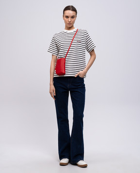 Woolrich Біла футболка в смужку CFWWTE0106FRUT4004