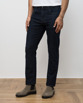 Canali Синие джинсы с логотип патч PD0001891719