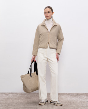 Herno Бежева куртка з логотипом GI000297D12456Z