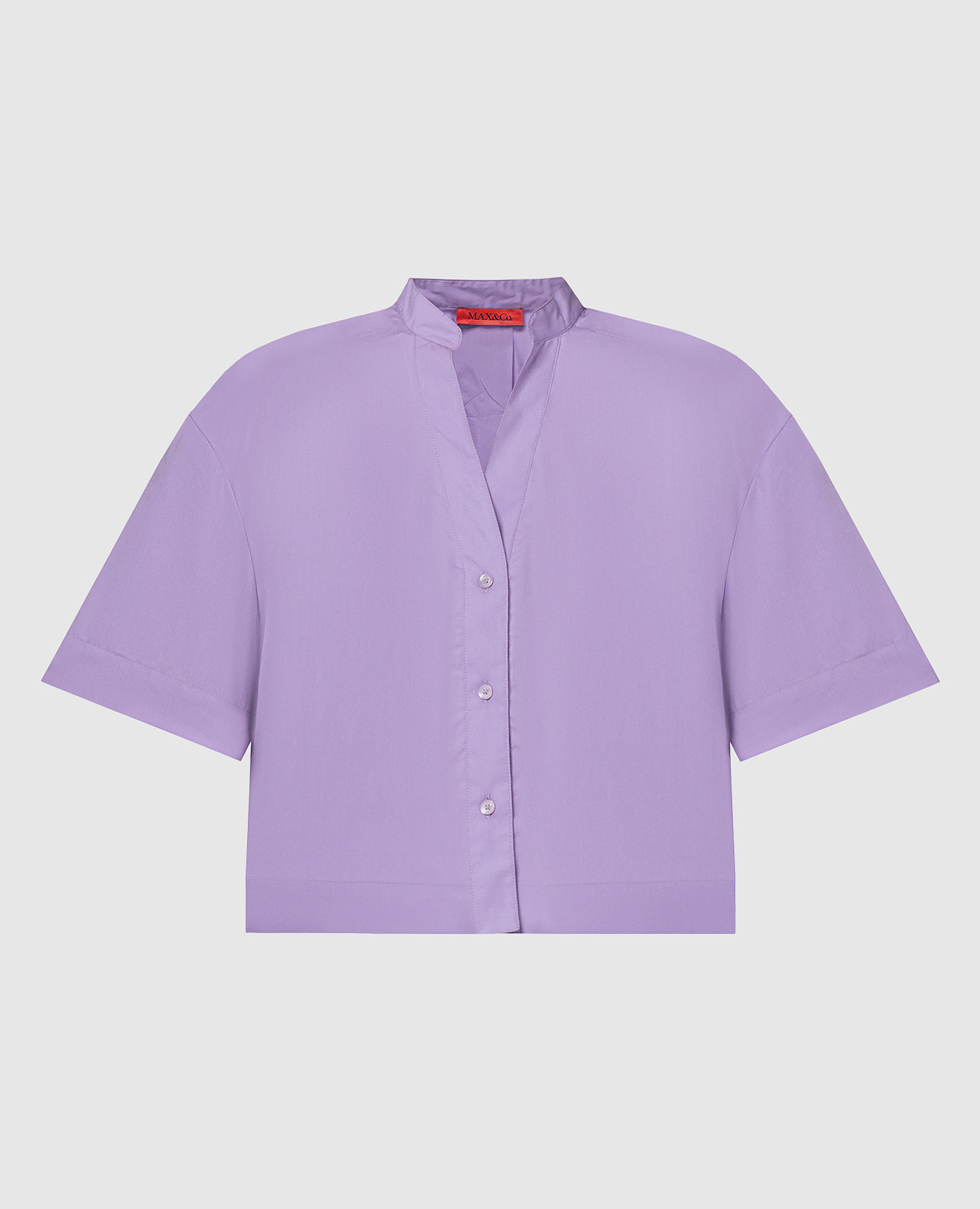 Фиолетовая укороченная рубашка MADRE