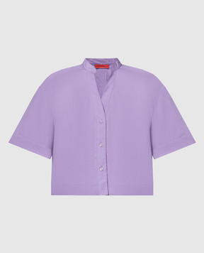 Max & Co Фіолетова укорочена сорочка MADRE MADRE