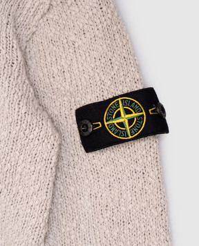 Stone Island Сірий кардиган з патчем логотипа K1S165100018S00D11012