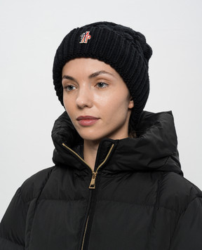 Moncler Grenoble Чорна шапка з вовни K20983B00013M1172