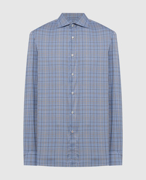 ISAIA Блакитна сорочка в клітинку IM10TCC9500
