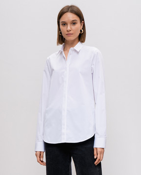 Jil Sander Біла сорочка з вишивкою логотипа J05DL0001J45001