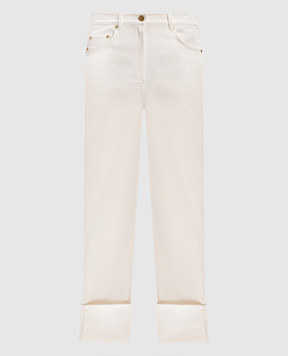 Max Mara Білі джинси CERVIA з відворотами CERVIA