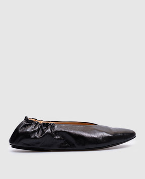 Marsell Черные кожаные балетки Strascico Ballerina MW8525P052