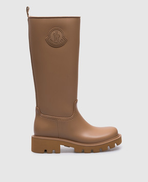 Moncler Коричневые сапоги Kickstream с фактурным логотипом J209B4G00070M4522