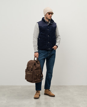 Brunello Cucinelli Синие джинсы с эффектом потертости M241PX1290