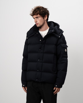 Moncler Синий пуховик Vezere J20911A0020553333