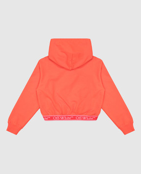 Off-White Дитяче помаранчеве худі з логотипом OGBB005S25FLE001