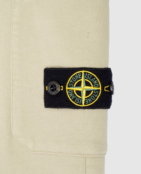 Stone Island Детские зеленые джогеры с логотипом патча. 81166152014