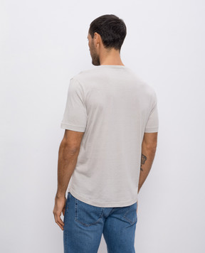 Loro Piana Бежева футболка з шовком FAF6128