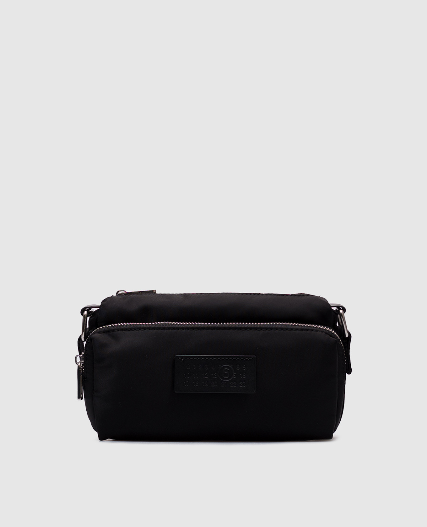 

Черная сумка кросс-боди с логотип патч., Черный, Сумки через плечо