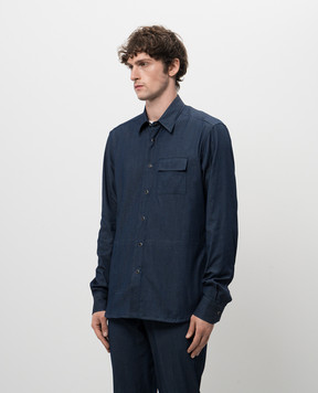 Kiton Синяя рубашка UMCBUBAH0922