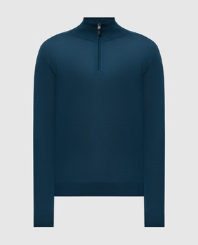 Canali Блакитний джемпер з вовни MK02353C1156